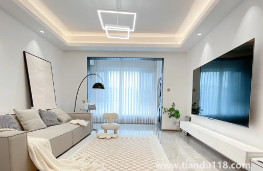 客廳不裝窗簾只裝紗好看嗎3