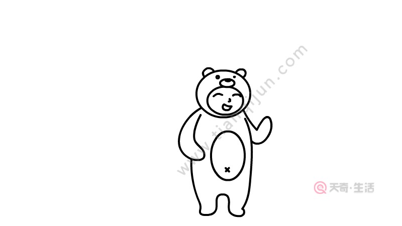 兒童節(jié)玩偶服簡(jiǎn)筆畫(huà)怎么畫(huà)